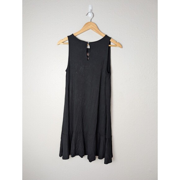 Loft Black Floral Embroidered Sleeveless Sundress XS - Picture 2 of 6